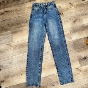 NWOT Shein Blue Denim Women's High Rise Jeans